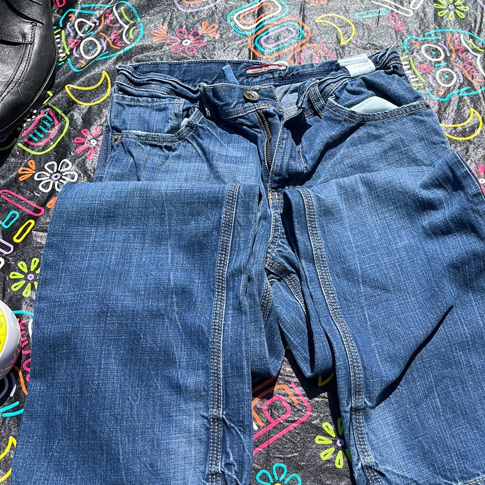 Straight leg jeans